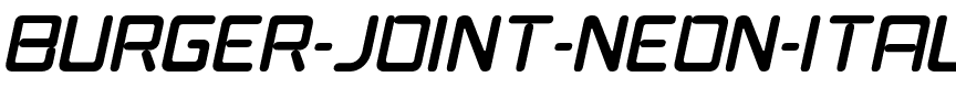 Burger Joint Neon Italic JL Regular.ttf