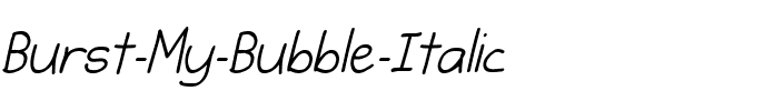 Burst My Bubble Normal.ttf