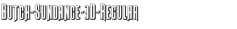 Butch & Sundance 3D Regular.ttf