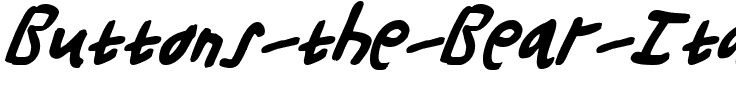 Buttons the Bear Italic Italic.ttf