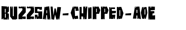 BuzzSaw Chipped AOE Regular.ttf