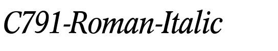 C791-Roman Italic.ttf