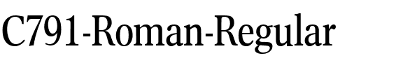 C791-Roman Regular.ttf
