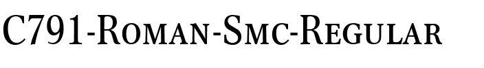 C791-Roman-Smc Regular.ttf