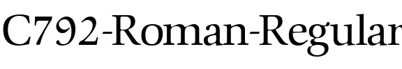 C792-Roman Regular.ttf