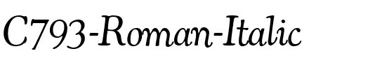 C793-Roman Italic.ttf