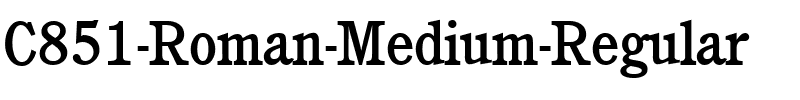 C851-Roman-Medium Regular.ttf