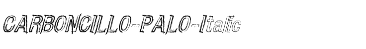 CARBONCILLO PALO Italic.ttf