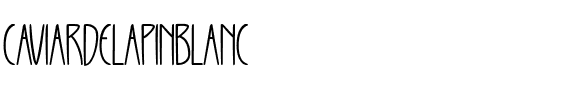 CAVIAR DE LAPIN BLANC Regular.ttf