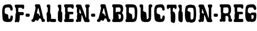 CF Alien Abduction Regular.ttf