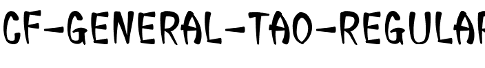 CF General Tao Regular.ttf