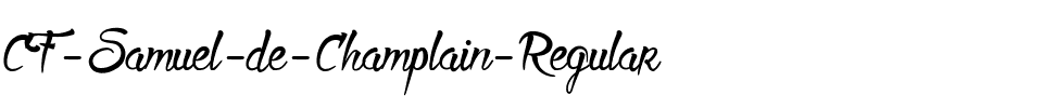 CF Samuel de Champlain Regular.ttf