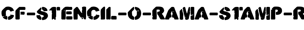 CF Stencil O Rama Stamp Regular.ttf