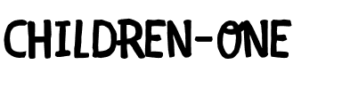 CHILDREN-ONE  CHILDREN-ONE .otf