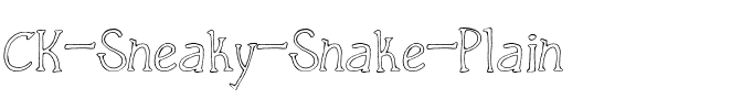 CK Sneaky Snake Plain Regular.ttf