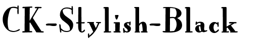 CK Stylish Black Regular.ttf