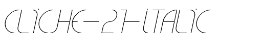 CLiCHE 21 Italic.ttf