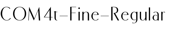 COM4t Fine Regular Regular.ttf