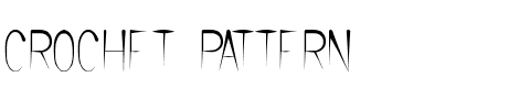 CROCHET PATTERN Normal.ttf