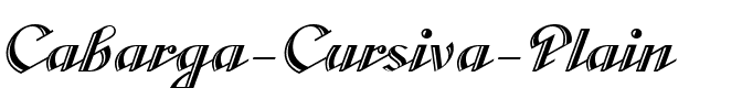 Cabarga Cursiva Plain.ttf