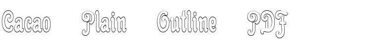 Cacao Plain Outline Regular.ttf
