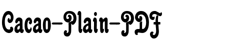 Cacao Plain Regular.ttf