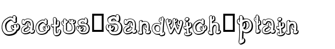 Cactus Sandwich Plain Regular.ttf