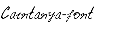 Caintanya font Normal.ttf