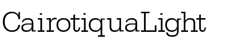 CairotiquaLight Regular.ttf