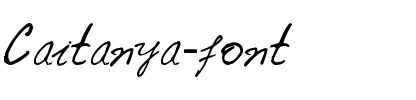 Caitanya font Normal.ttf