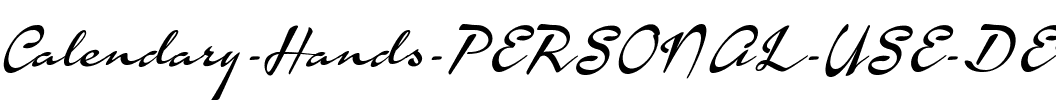 Calendary Hands PERSONAL USE DE Regular.ttf
