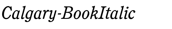 Calgary BookItalic.ttf
