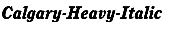Calgary-Heavy Italic.ttf