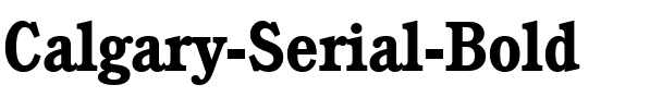 Calgary-Serial Bold.ttf