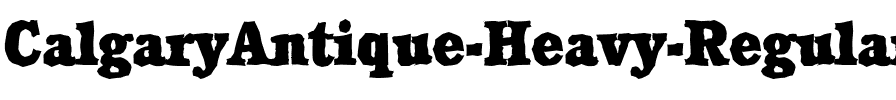 CalgaryAntique-Heavy Regular.ttf