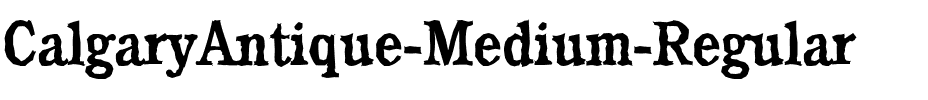CalgaryAntique-Medium Regular.ttf