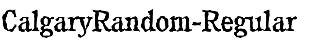 CalgaryRandom Regular.ttf