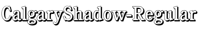 CalgaryShadow Regular.ttf