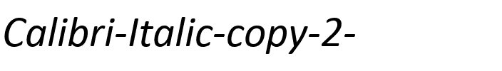 Calibri Italic.ttf