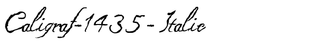 Caligraf 1435 Italique.ttf
