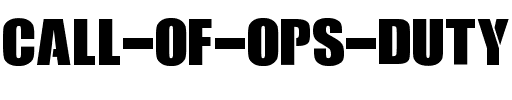 Call Of Ops Duty Regular.otf