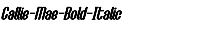 Callie-Mae Bold Italic.otf
