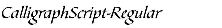 CalligraphScript Regular.ttf