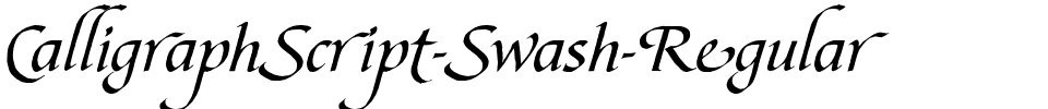 CalligraphScript-Swash Regular.ttf