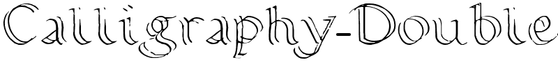 Calligraphy Double Pencil Regular.ttf