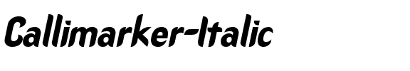 Callimarker  Italic.ttf