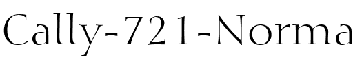 Cally 721 Normal.ttf
