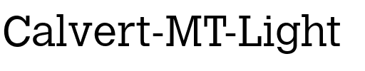 Calvert MT Light Regular.ttf