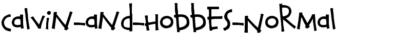 Calvin and Hobbes Normal.ttf