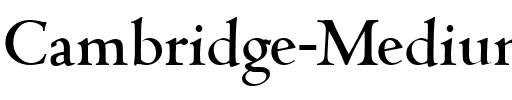 Cambridge-Medium Regular.ttf